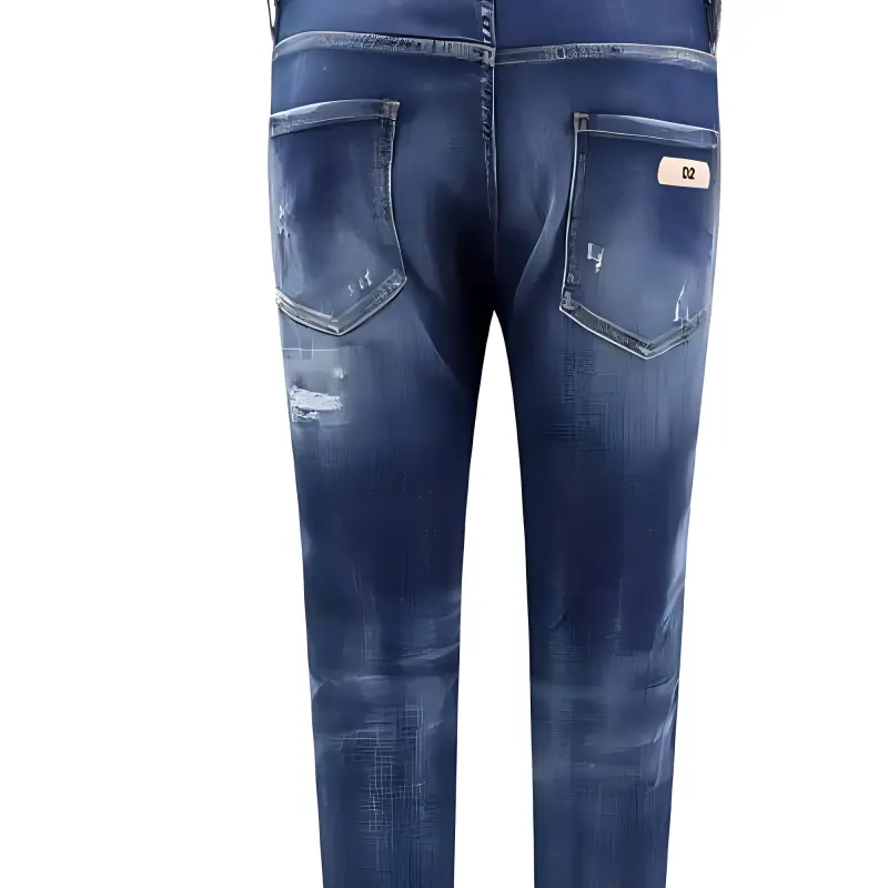 Dsquared2 Dark Ripped Cast Wash Cool Guy Jeans-8