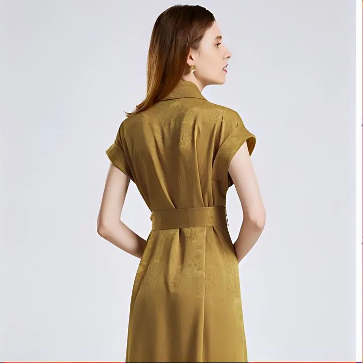 NINE WEST Short-Sleeved Dresses Women's Green Avocado-5