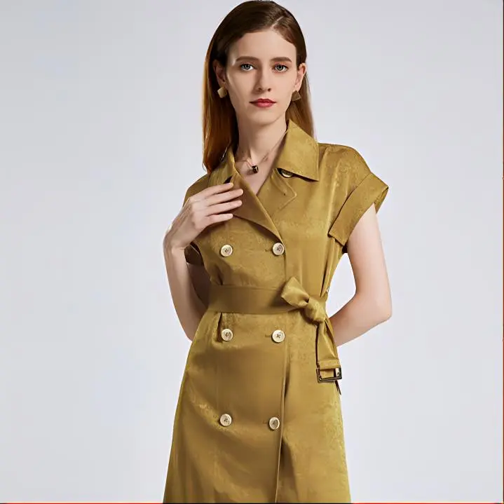 NINE WEST Short-Sleeved Dresses Women's Green Avocado-4