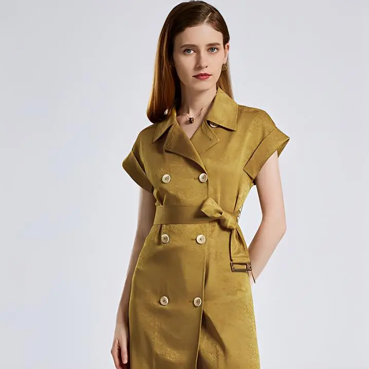 NINE WEST Short-Sleeved Dresses Women's Green Avocado-3