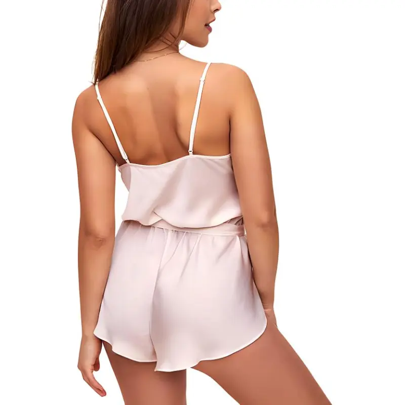 Victoria's Secret PINK ADORE ME Kami Romper Delicacy Bodysuits Women's Light Pink-2