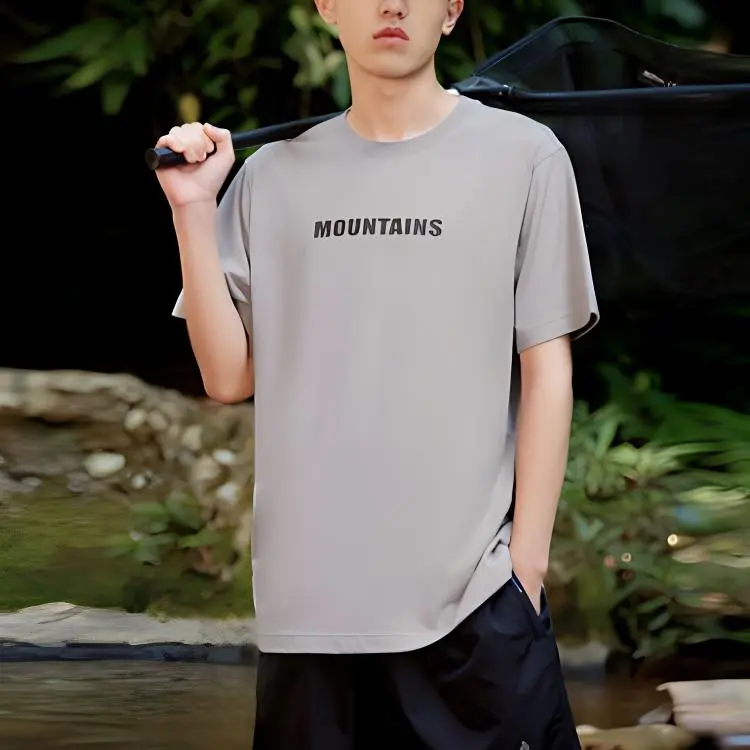 361° T Shirt Unisex Laurel Leaf Gray Green-1