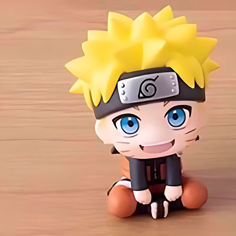 MegaHouse Naruto Character LOOKUP Naruto Uzumaki Chibi Figures 11cm-1