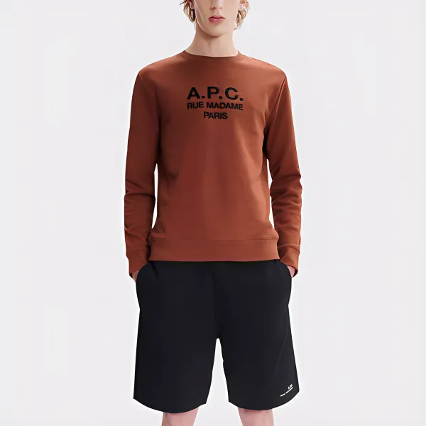 A.P.C FW24 Sweatshirt Men's Whiskey Brown-1