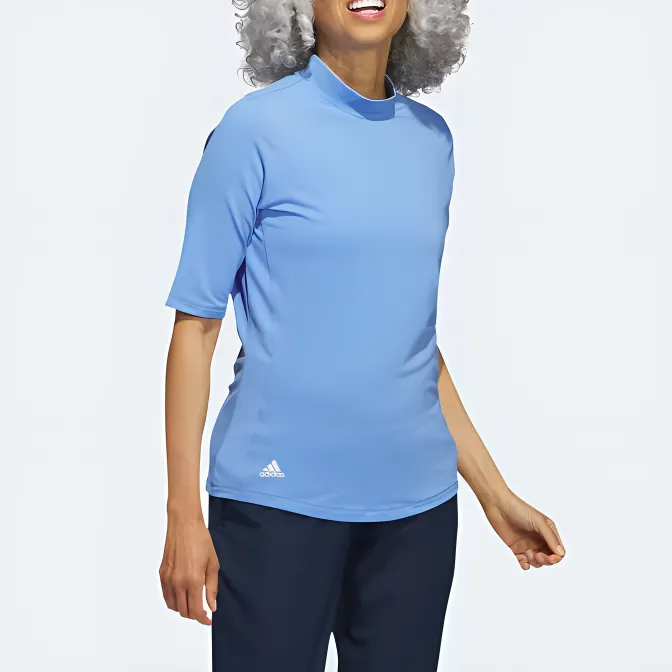 Adidas Essential MOCK POLO SHIRT Polo Shirt Women's Blue-3