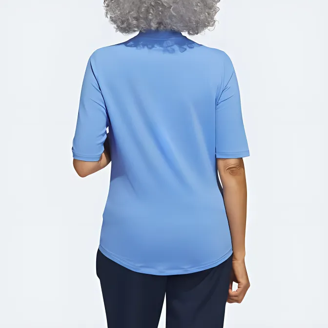 Adidas Essential MOCK POLO SHIRT Polo Shirt Women's Blue-2