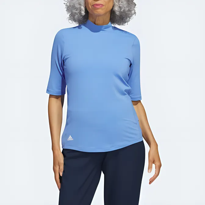 Adidas Essential MOCK POLO SHIRT Polo Shirt Women's Blue-1