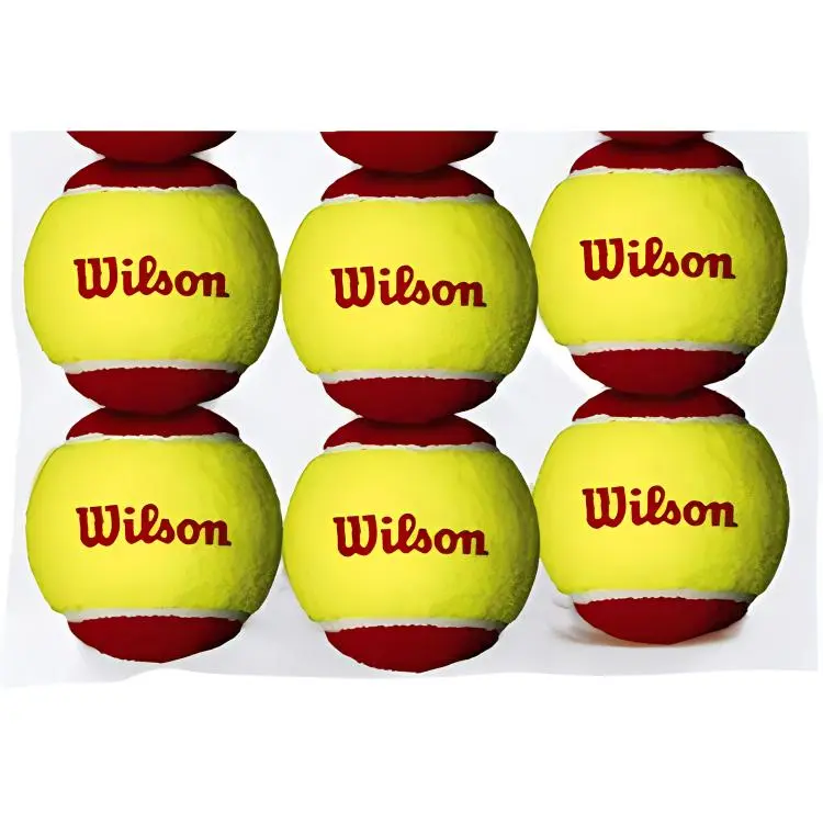Wilson Starter Tennis Balls Felt Training Ball Court Yellow Red-2