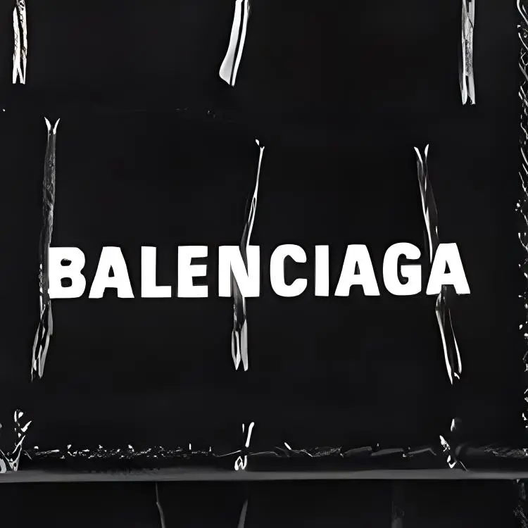 Balenciaga Cash Crocodile Embossed Calfskin Earphone Case Unisex Black-2