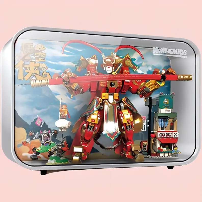 LEGO Little Monkey King Collection Sun Wukong Ultimate Transforming Mecha & Display Case White Building Blocks 80045 1-1