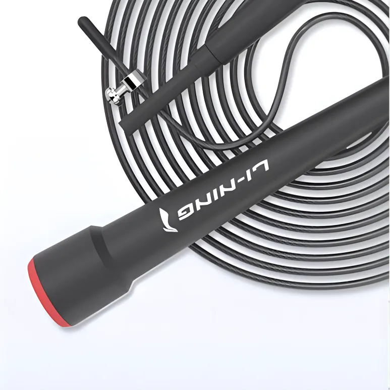 LiNing Professional Racing Non Countable Jump Ropes Teenagers Handle Material Plastic, Rope Material PU Steel 3m-2