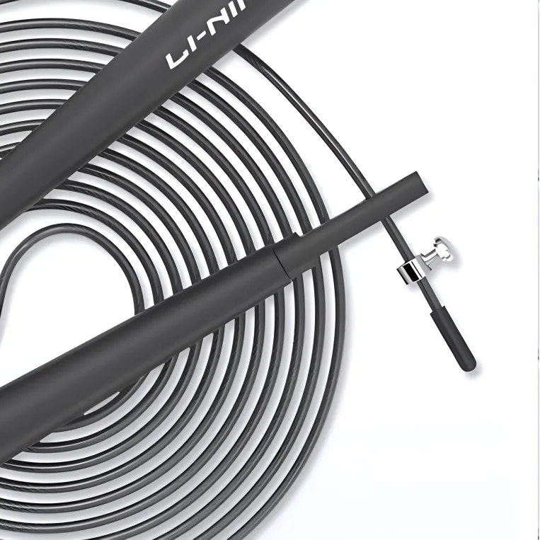 LiNing Professional Racing Non Countable Jump Ropes Teenagers Handle Material Plastic, Rope Material PU Steel 3m-4