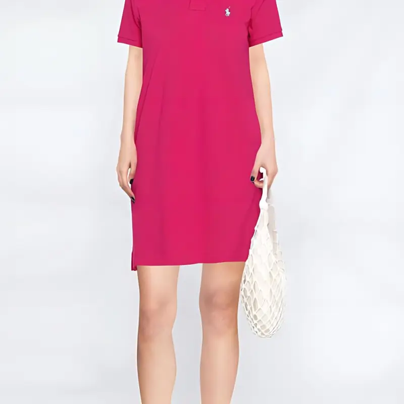 Polo Ralph Lauren Logo Embroidered Short Sleeved Polo Dress-4