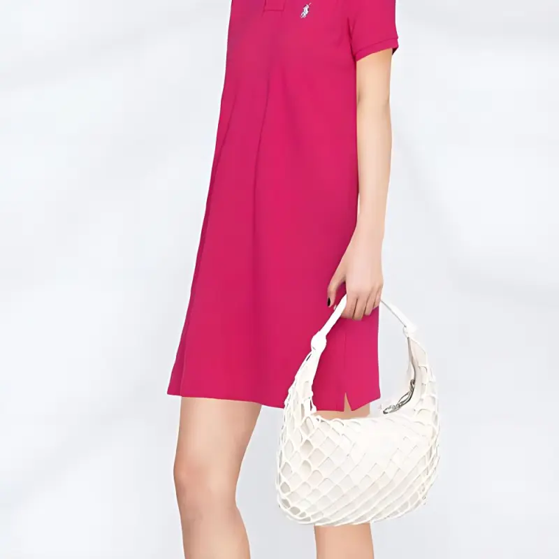 Polo Ralph Lauren Logo Embroidered Short Sleeved Polo Dress-5