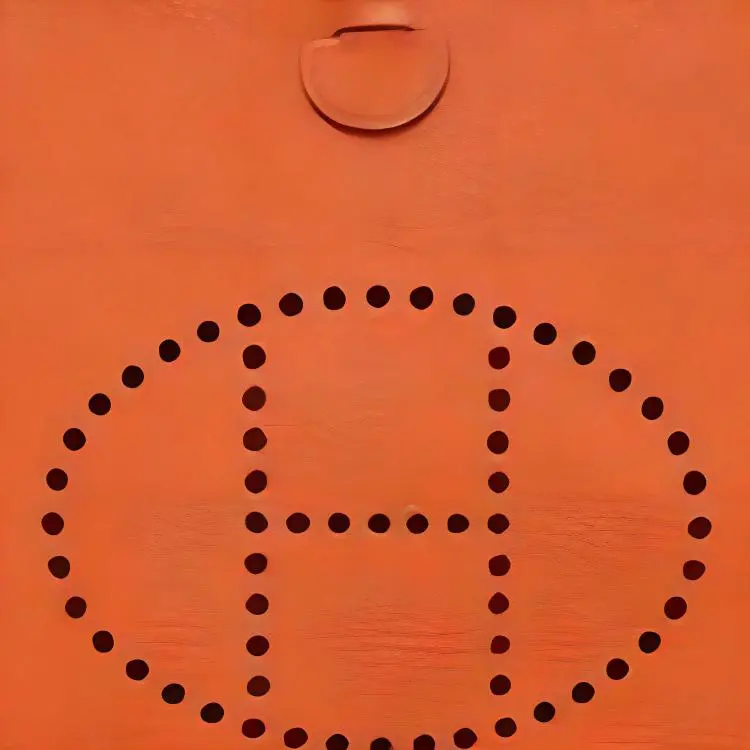 HERMES Evelyne Cow Leather Shoulder Bag Crossbody Bag Mini Women's Flame Orange-1