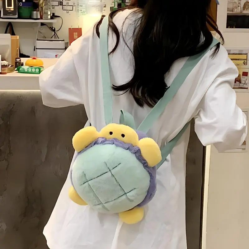 GOX Plush Backpack Regular Women's Green-1