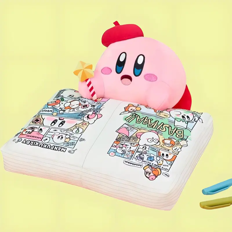 BANDAI Kirby Character Ichiban Kuji Comic Kirby And Friends Last Final Prize Little Artist Dolls Plush Doll 30cm High-3