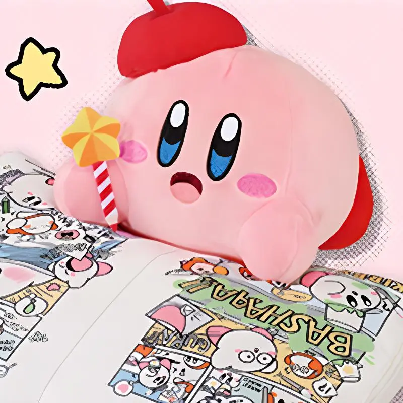 BANDAI Kirby Character Ichiban Kuji Comic Kirby And Friends Last Final Prize Little Artist Dolls Plush Doll 30cm High-1