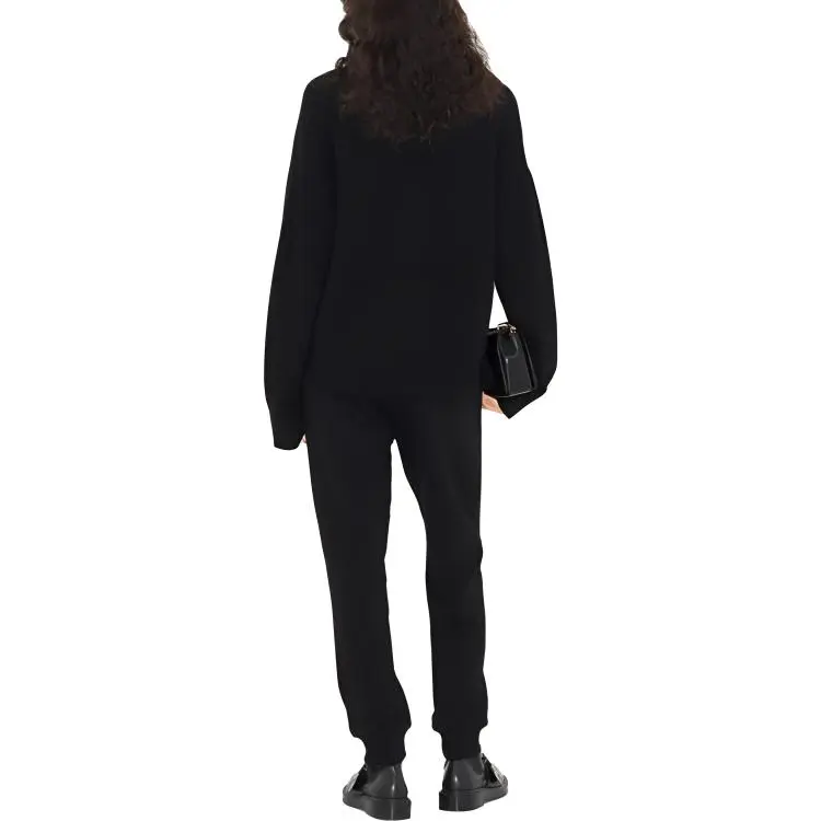 Burberry SS23 Knitted Sports Pants Women's Black-2