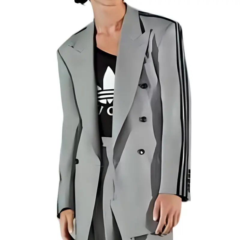 Adidas X GUCCI Jackets Men Gray-2