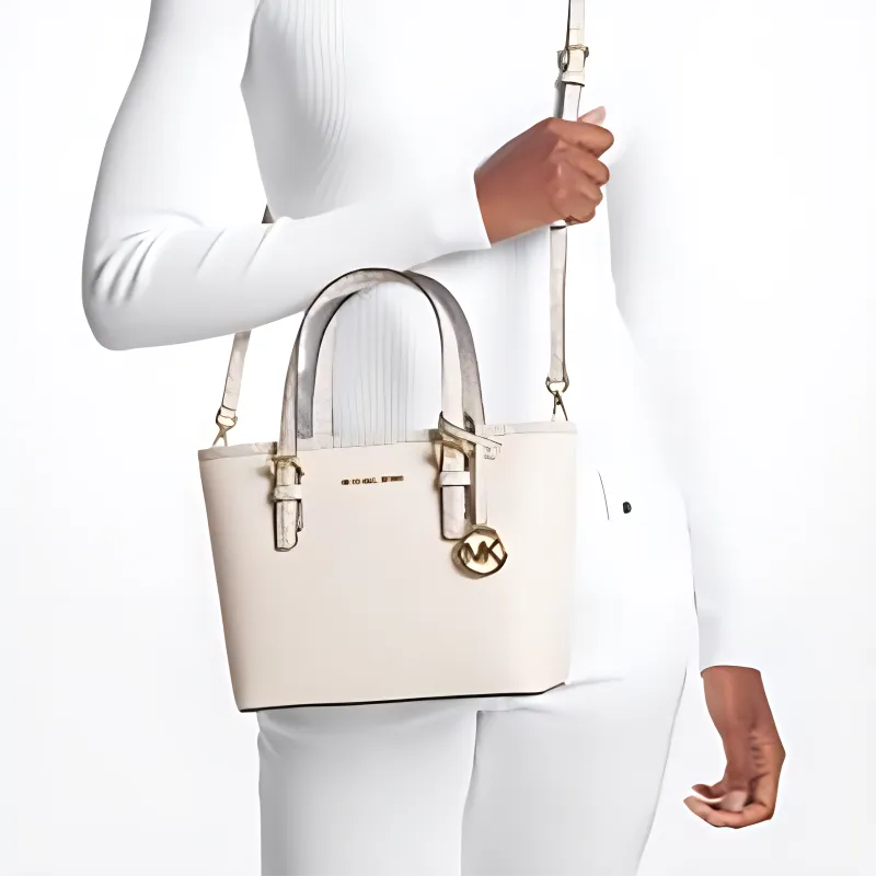 MICHAEL KORS Jet Set Travel Extra Small Top Zip Tote Bag-5