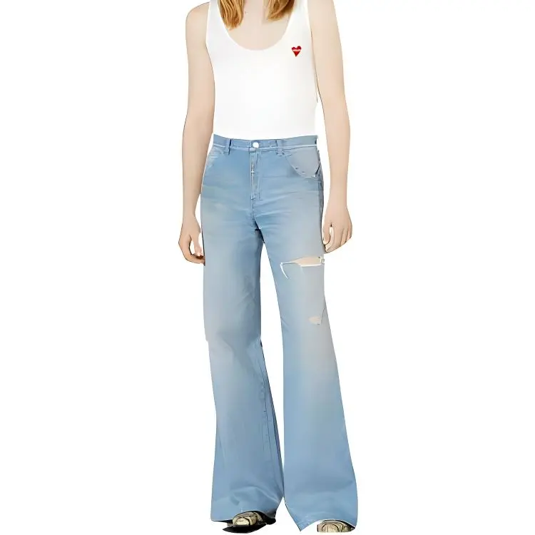 GUCCI FW22 Jeans Women's Denim Blue-2