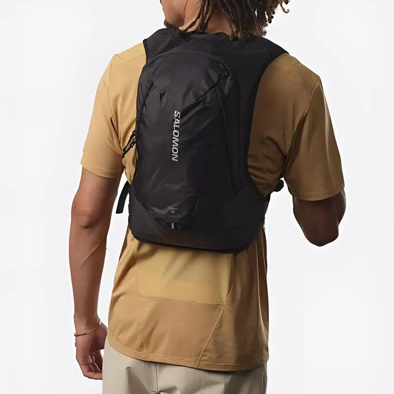 SALOMON Polyester Outdoor Hiking Bag Backpack Regular Unisex Black-2