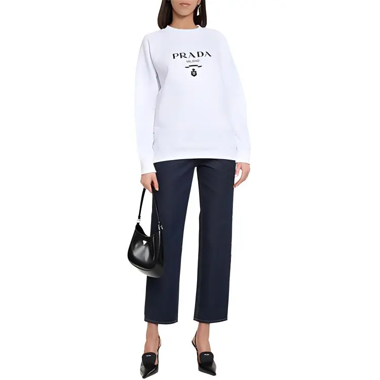 PRADA SS22 Sweatshirt Women's White-2