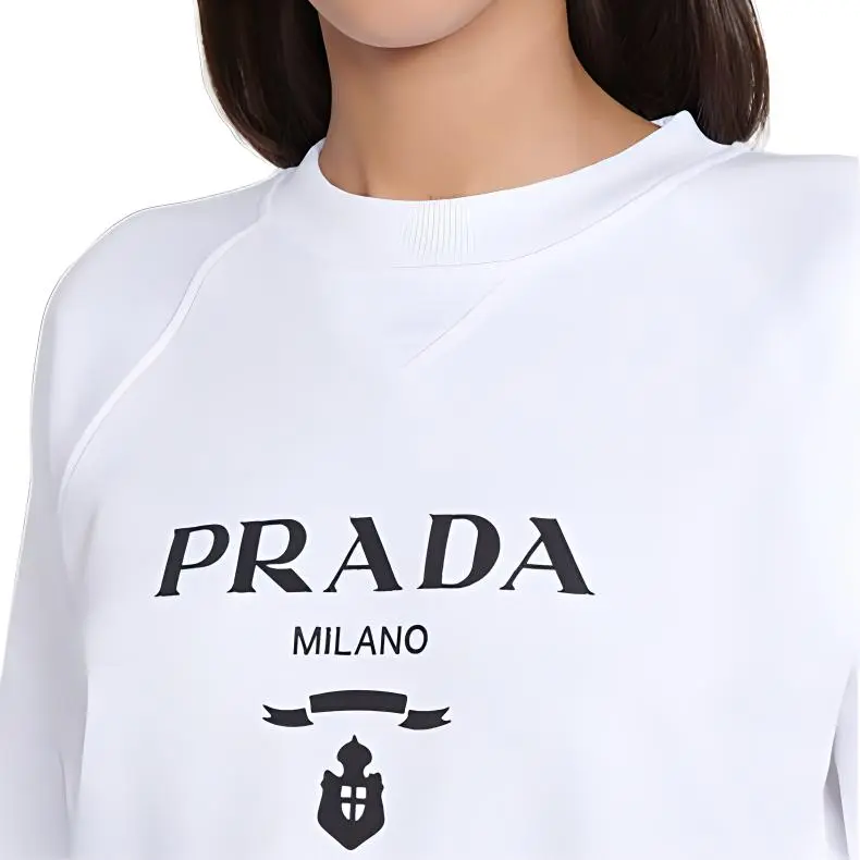 PRADA SS22 Sweatshirt Women's White-4