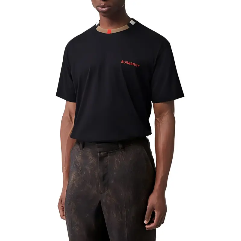 Burberry T Shirts Men Black-1