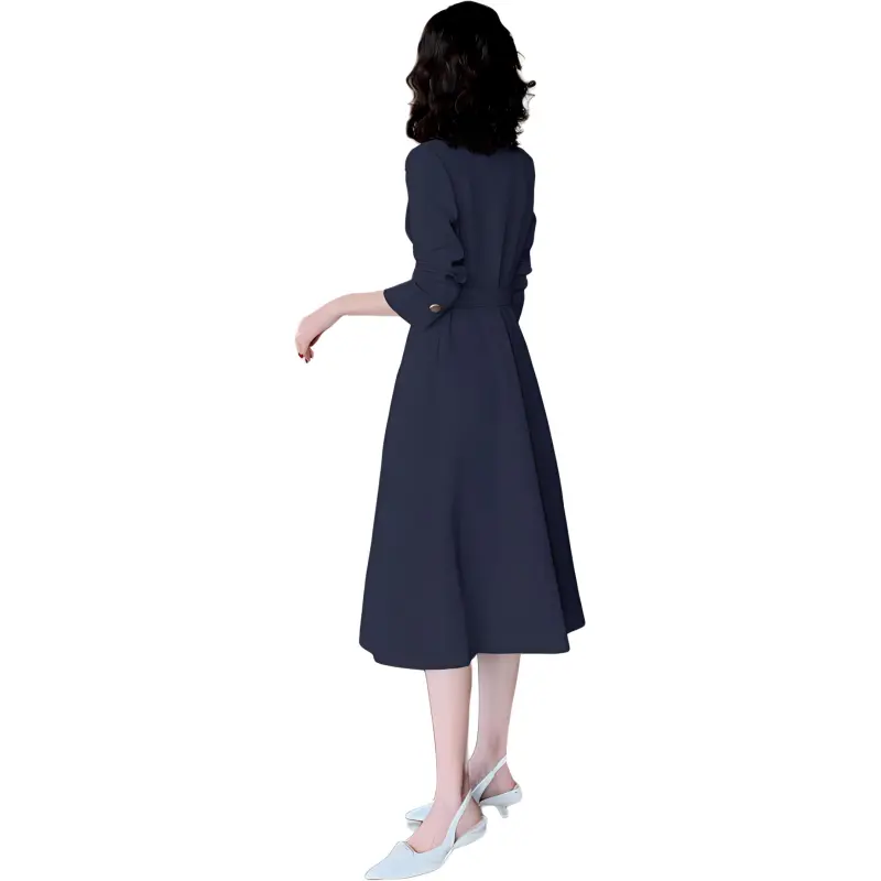 Yi Mengyuan Long Sleeved Dresses Women's-1