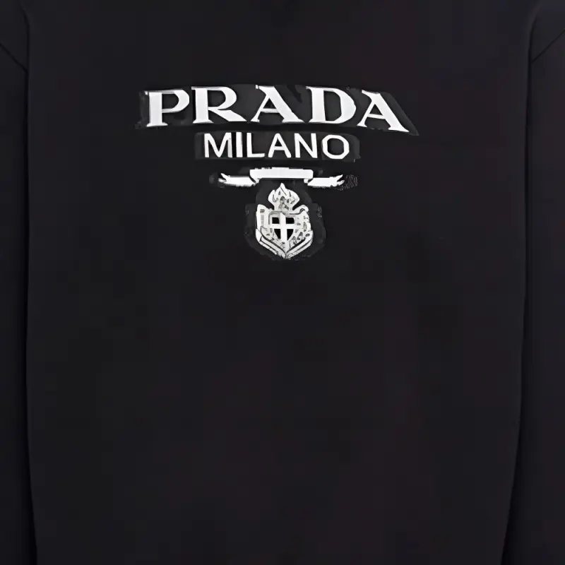 PRADA Sweatshirts Men Black-5