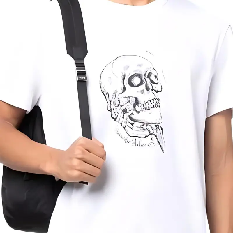 Alexander McQueen T Shirts Men White-5