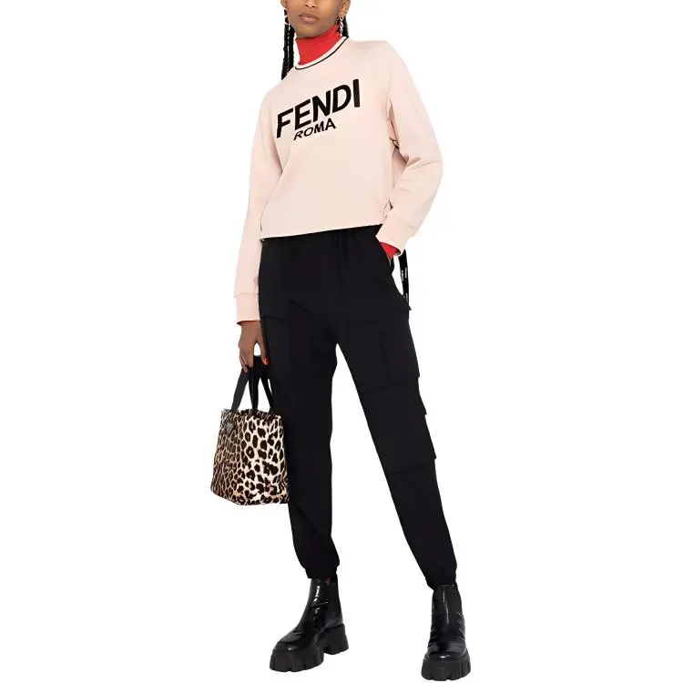 FENDI Sweatshirt Women's Light Pink-5
