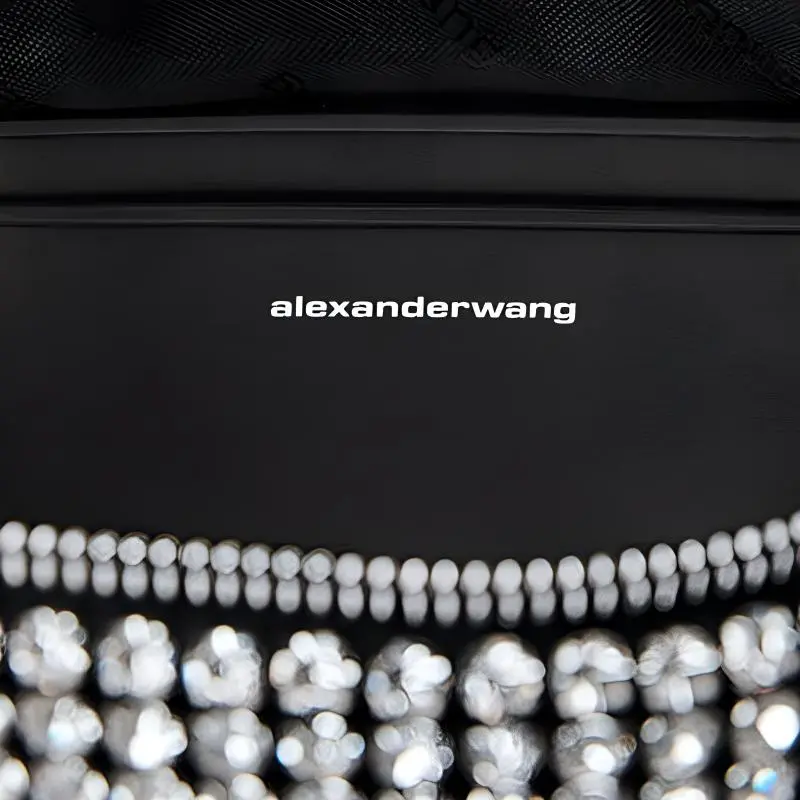 Alexander Wang Embellished Zip Detailed Clutch Bag-3