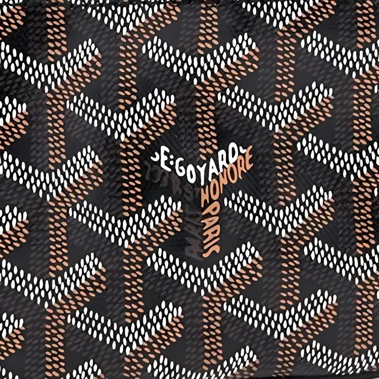 GOYARD Canvas With Calfskin Key Pouch Unisex Black-2