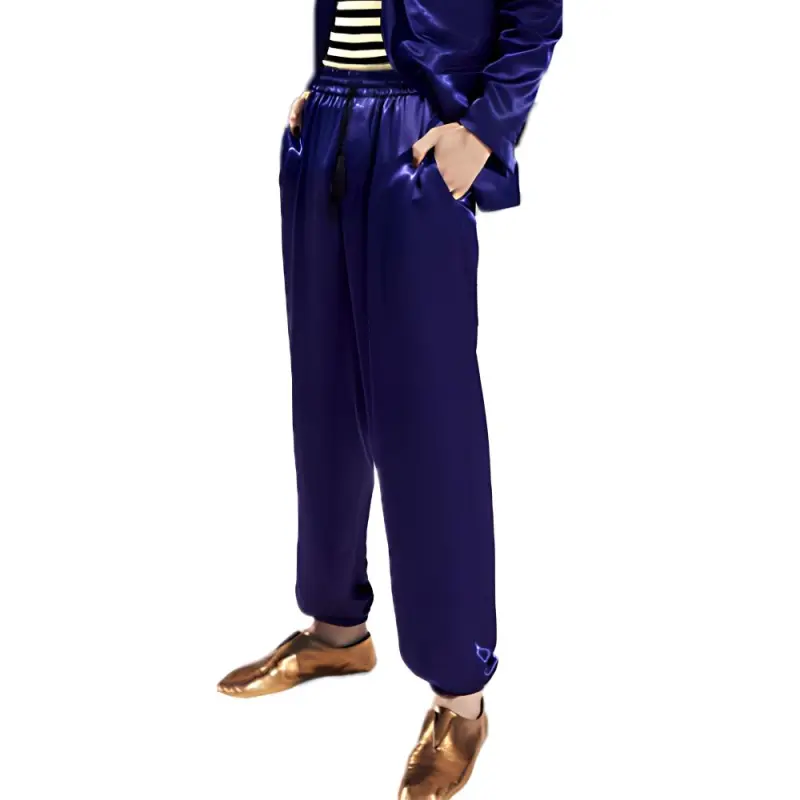 SAINT LAURENT Tapered leg Silk Trousers-3