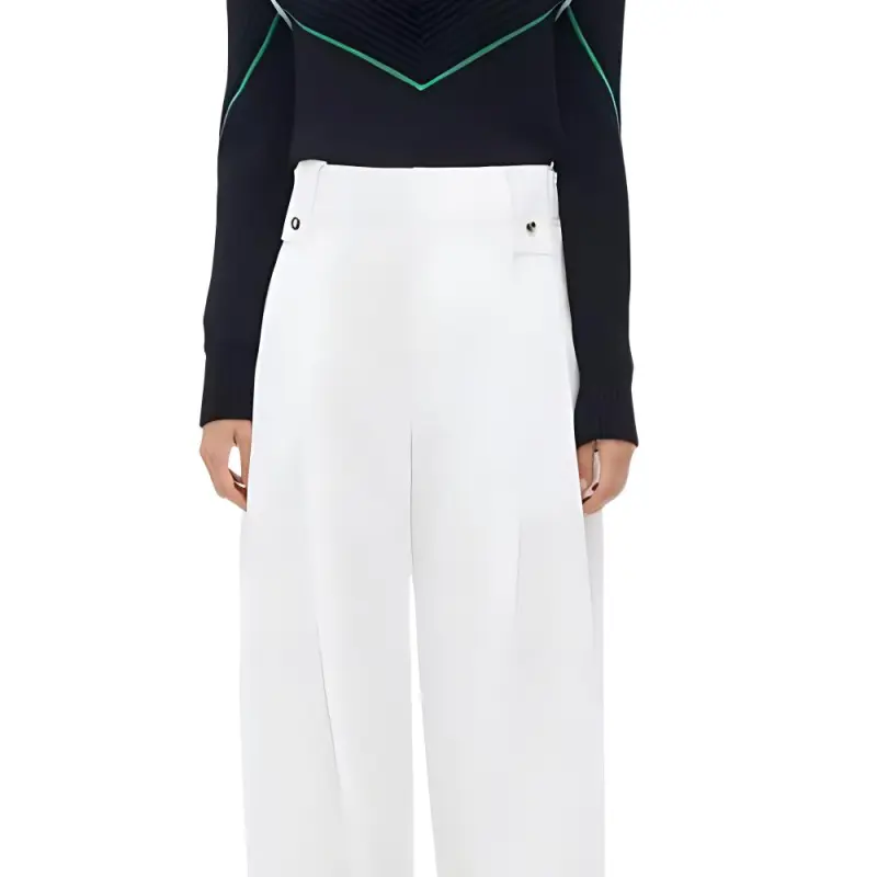 Bottega Veneta High Waist Tapered Fit Trousers-3