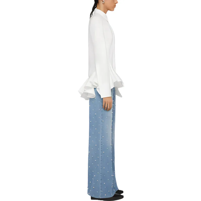 Givenchy Flounces Poplin Shirt-3