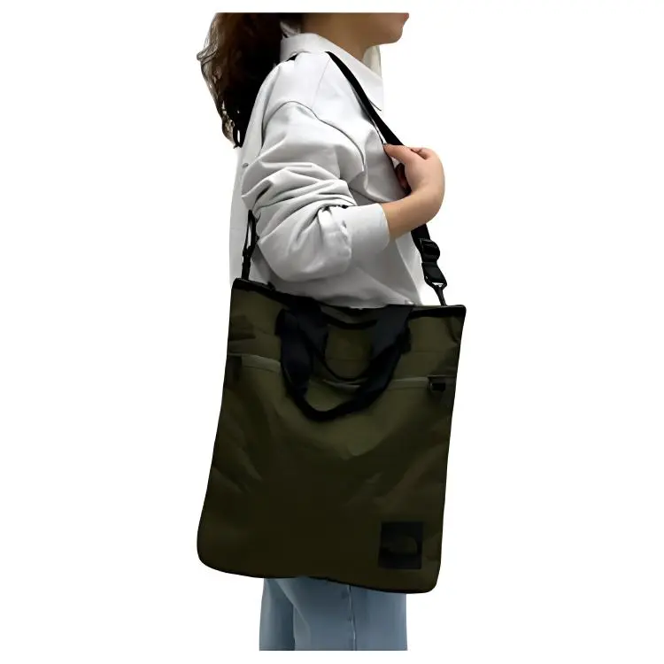THE NORTH FACE Polyester Tote Bag, Shopping Bag, Shoulder Bag, Crossbody Bag, Handbag Regular Men's Green-3