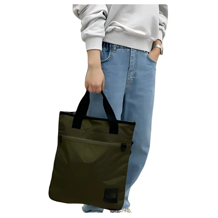 THE NORTH FACE Polyester Tote Bag, Shopping Bag, Shoulder Bag, Crossbody Bag, Handbag Regular Men's Green-4