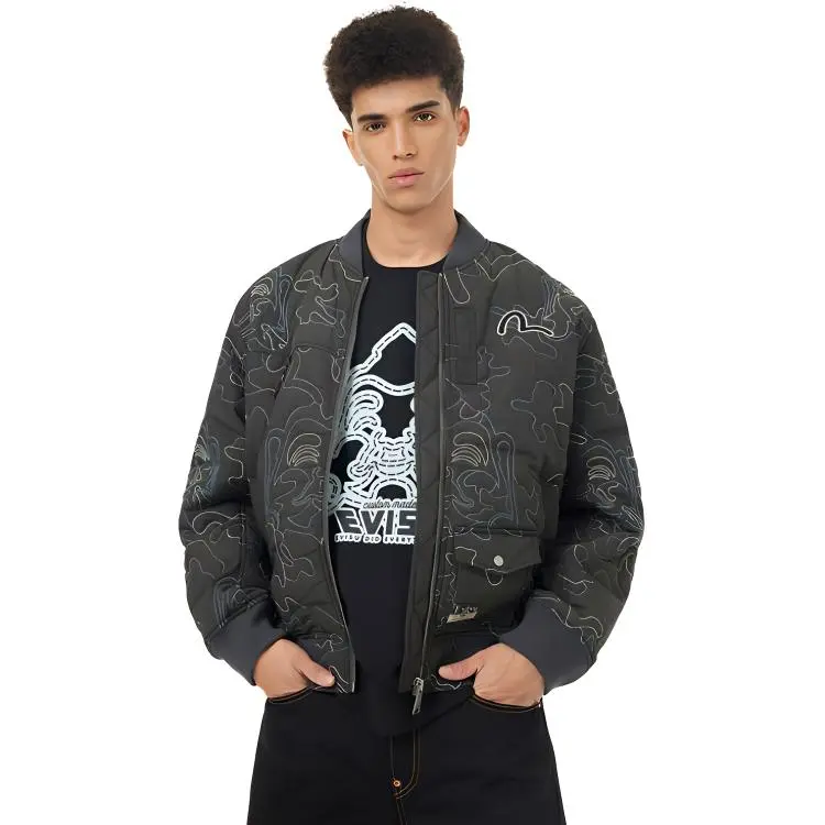 EVISU Jackets Men Charcoal Gray-2
