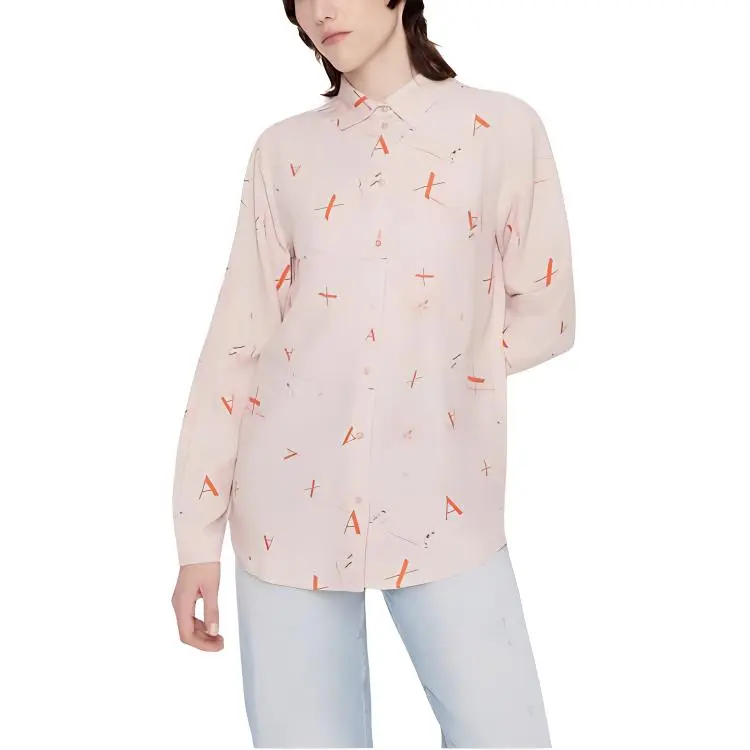 ARMANI EXCHANGEAE SS22 Shirt Women's Light Pink-3