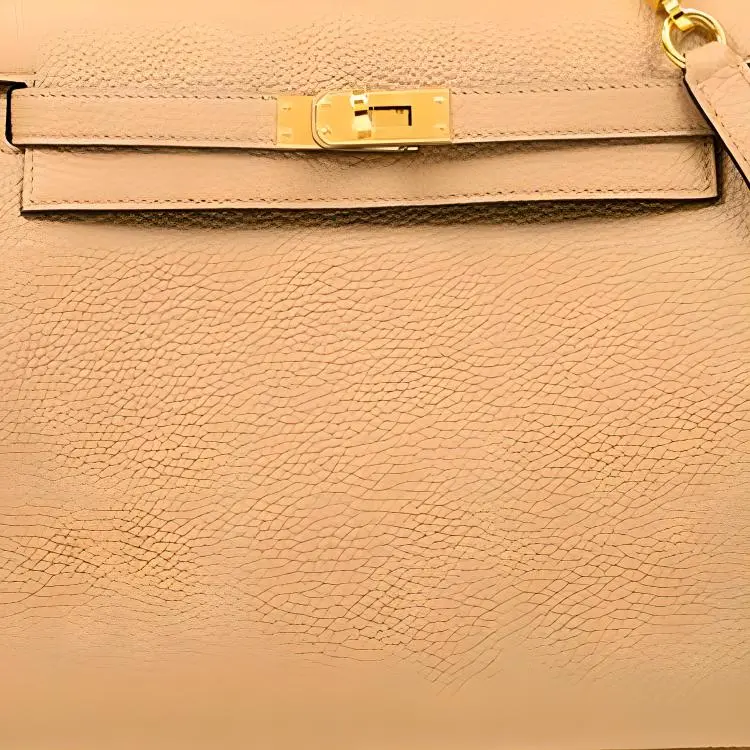 HERMES Kelly Togo Calfskin Kelly Bag Shoulder Bag Crossbody Bag Handbag Regular Women's 0M Chai Milk Tea Beige-1