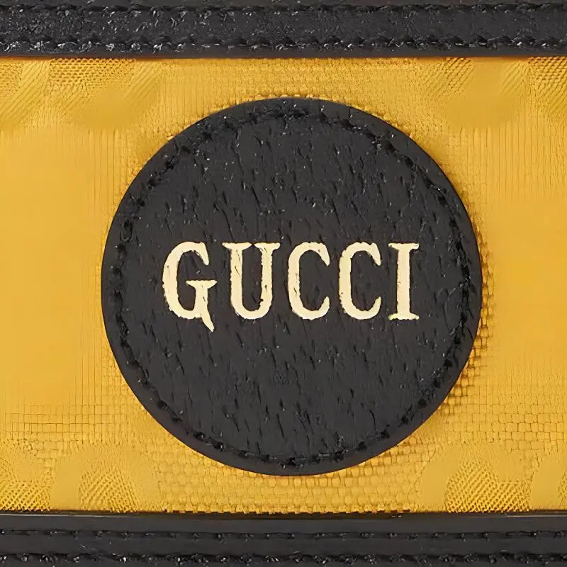 GUCCI Off The Grid Recycled Nylon Card Holder Unisex Orange-2