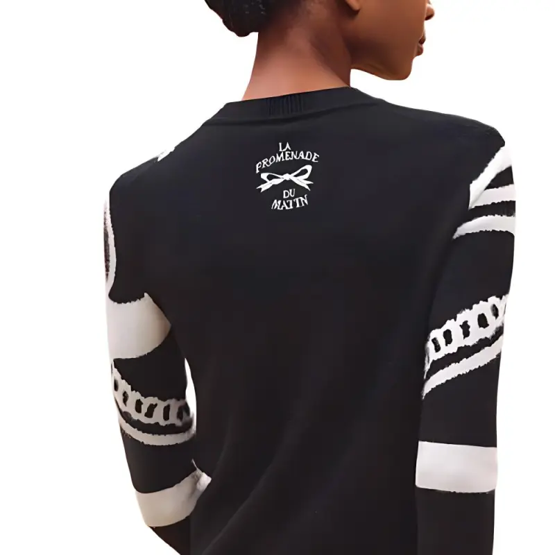 HERMES FW22 Cashmere Sweater Women's Black-2