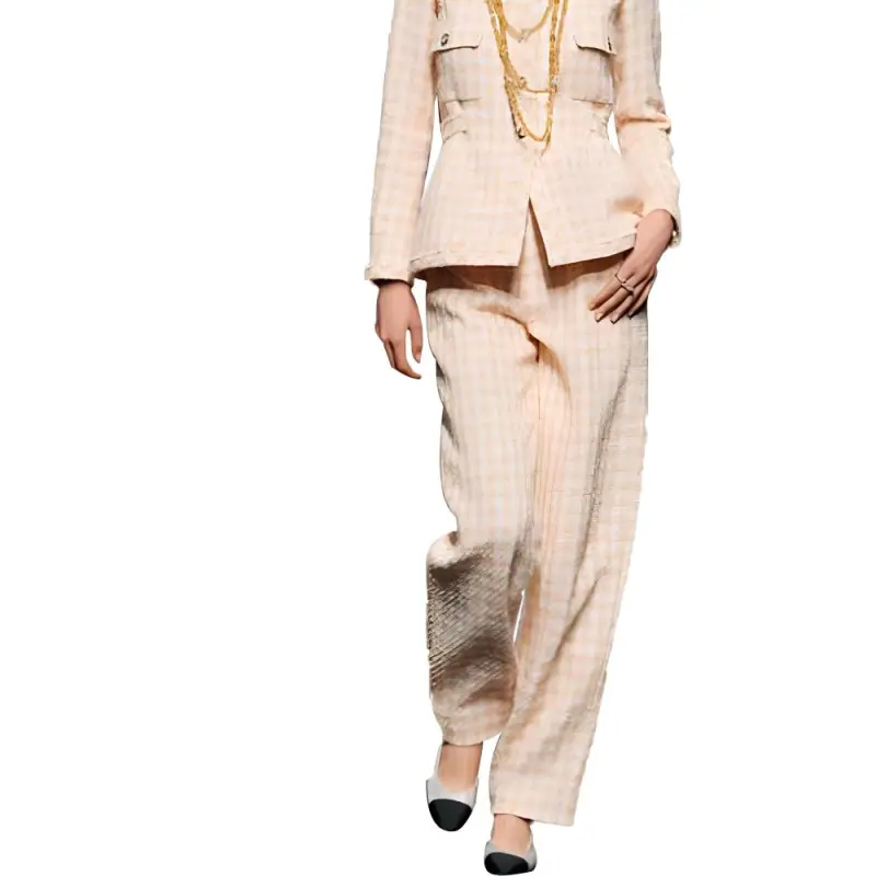 CHANEL Jackets Coats Women's Orange-5