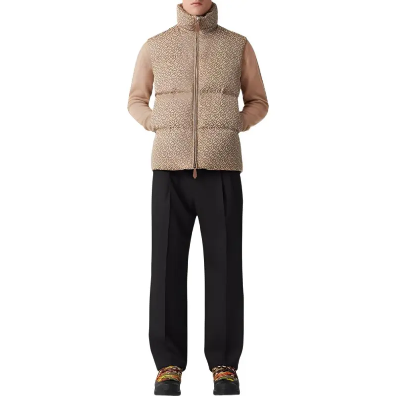 Burberry Monogram print Puffer Gilet-1