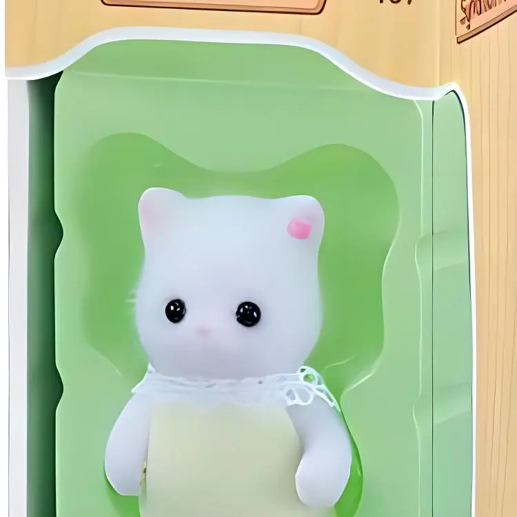 Sylvanian Families Persian Cat Kitten Dolls Plush Doll Small Size Tall-2