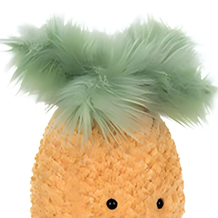 JELLYCAT Gourmet Collection Fruit Mini Pineapple Yellow Dolls Plush Doll 25cm High-3